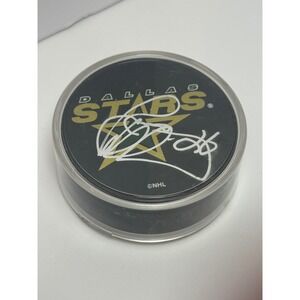 Jere Lehtinen Signed Dallas Stars NHL Hockey Puck Autographed Number 26